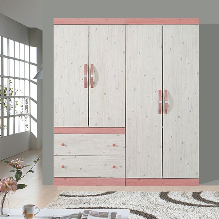 해해동동 라라1600옷장세트(99) 옷장세트, 핑크