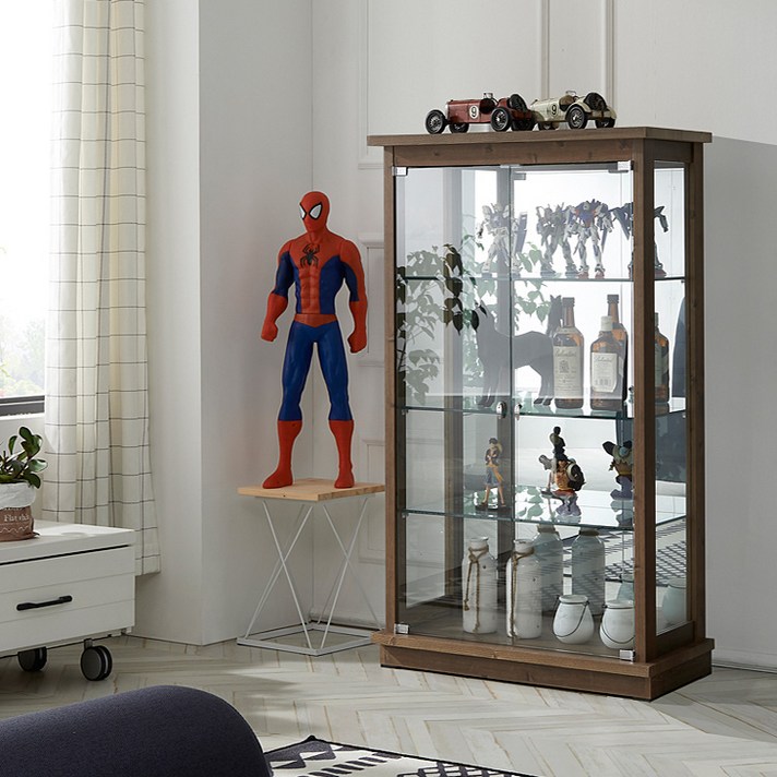 모던탑21 모던-클래식 700-4단 장식장 진열장, 엔틱옹이