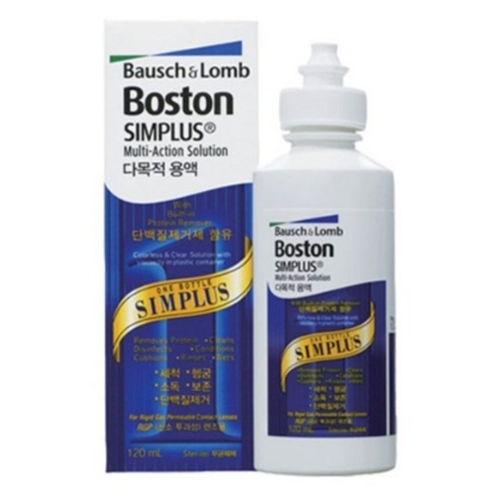 보스톤 심플러스 렌즈액, 1개, 120ml