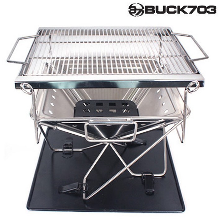 BUCK703 캠핑화로대 프리미엄 숯불그릴 바베큐그릴 화로대, 1개