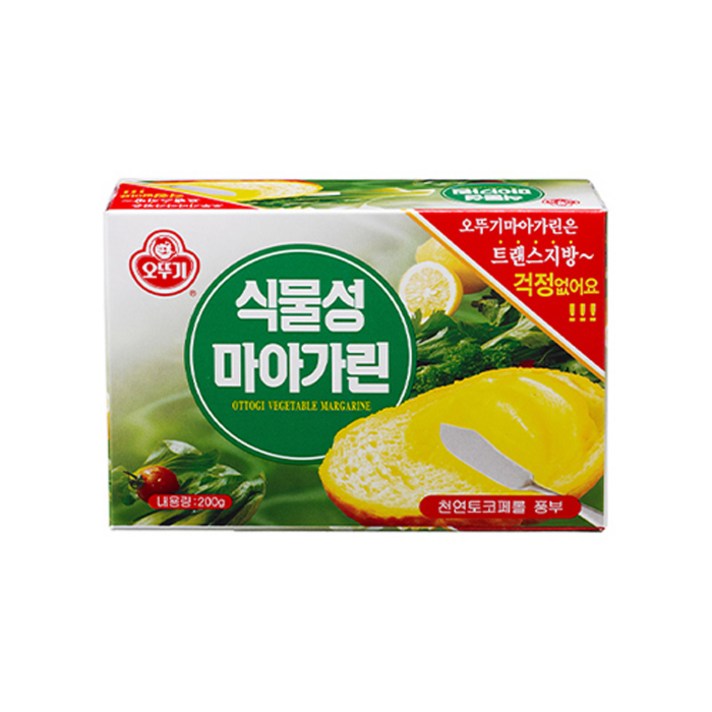 오뚜기 식물성 마아가린 200g 입수량 16개, 단일상품