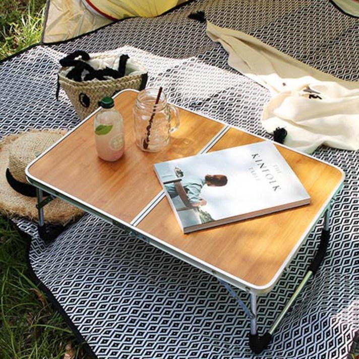 캠프타임 접이식 캠핑테이블 좌식책상 미니테이블, 네이쳐 PC-M05N