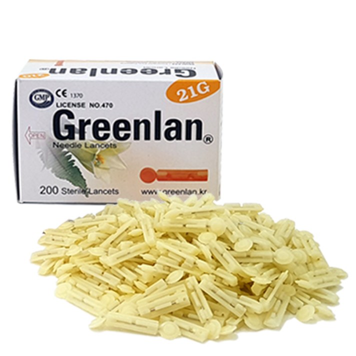 그린란 니들란셋 21G 채혈침, 1개, 200개입