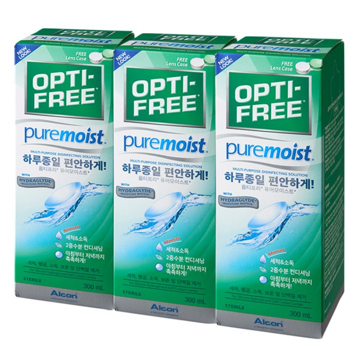 옵티프리 퓨어모이스트 300ml 3개