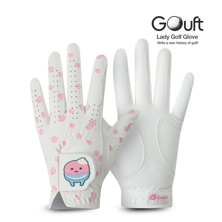 GOUFT 여성용 골프장갑, 컵케이크(왼손)_핑크
