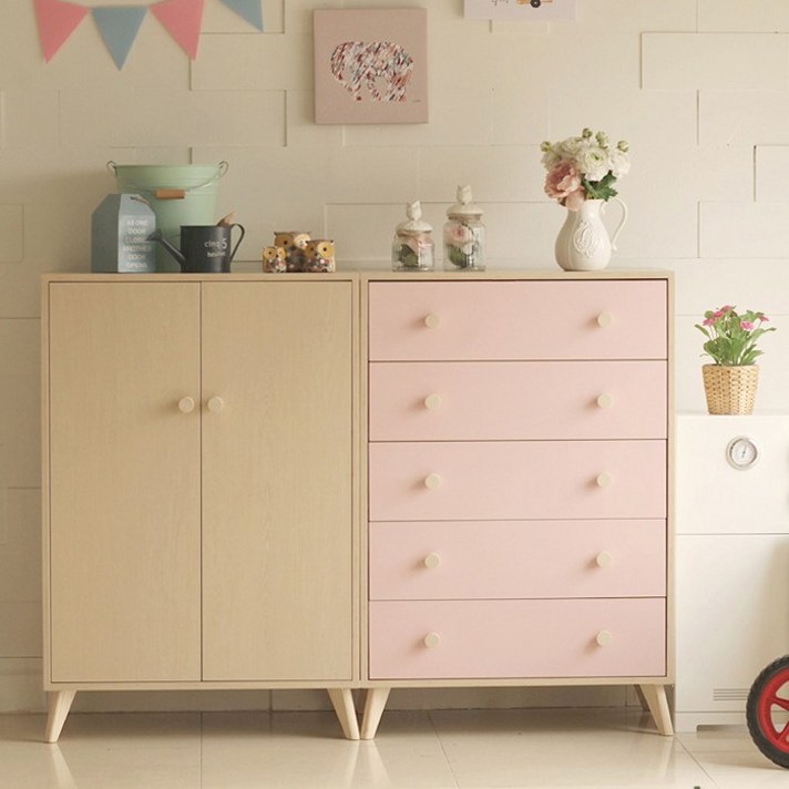 [아이엔지홈] 리오 러블리 베이비장세트 1600 (5종 택1), 핑크