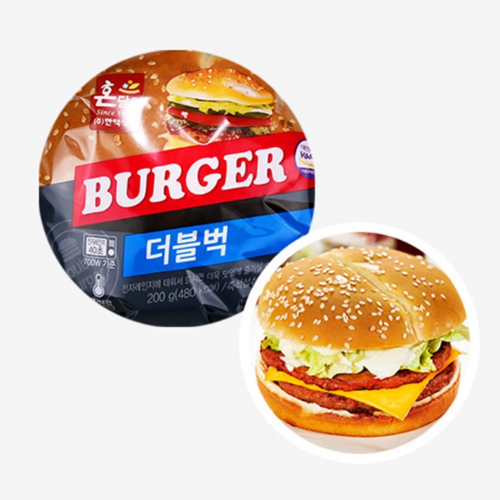 한맥 수제 더블벅 버거 10개, 200g