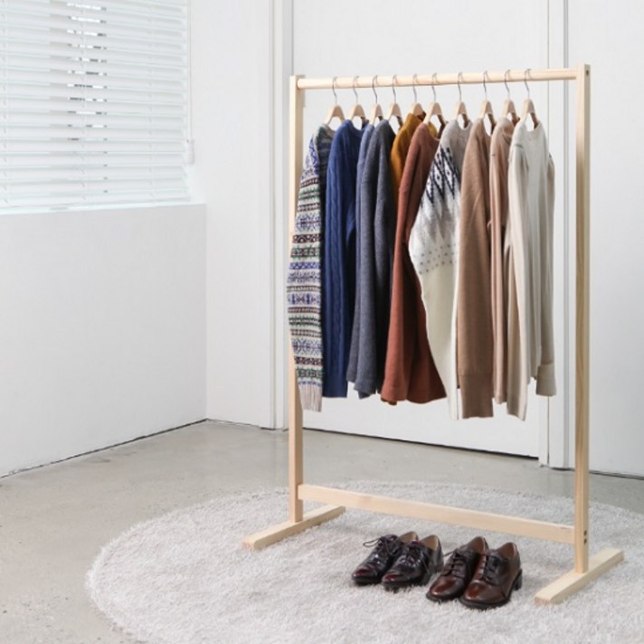 먼데이하우스 순수원목, 모던행거 800 (우드)