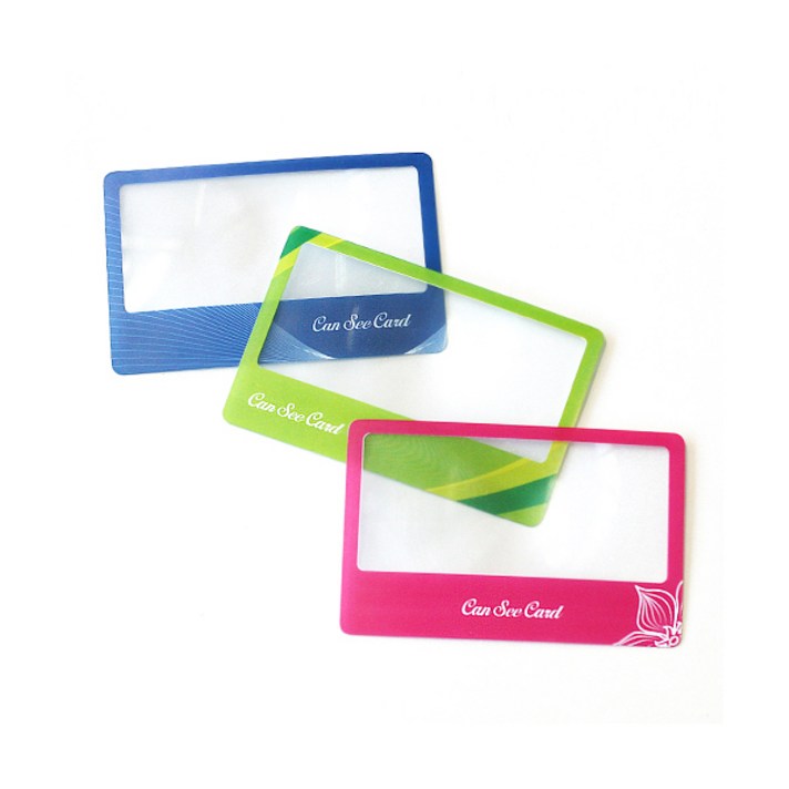 휴대용 카드형 돋보기 캔씨카드 II 3배율, 그린