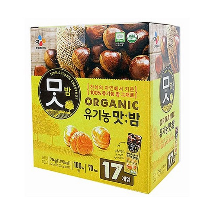 맛밤 유기농, 42g, 34개입
