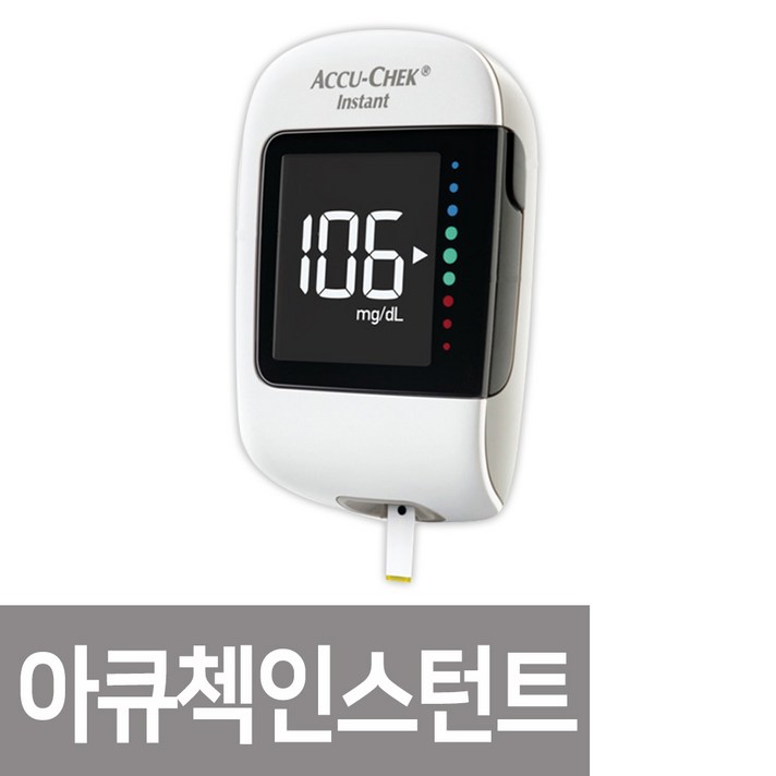 로슈 아큐첵 NEW 인스턴트 혈당측정기 LCD_블루투스, 1개, 인스턴트 혈당 측정기