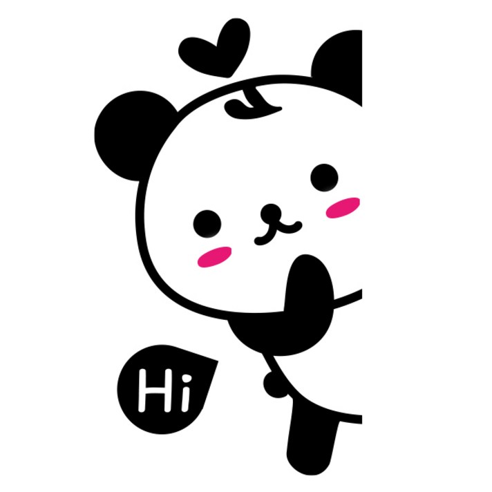 루키마켓 차량용데칼 자동차스티커 빼꼼스티커 흡집가림, 07.러블리곰(왼쪽)_블랙, 1매