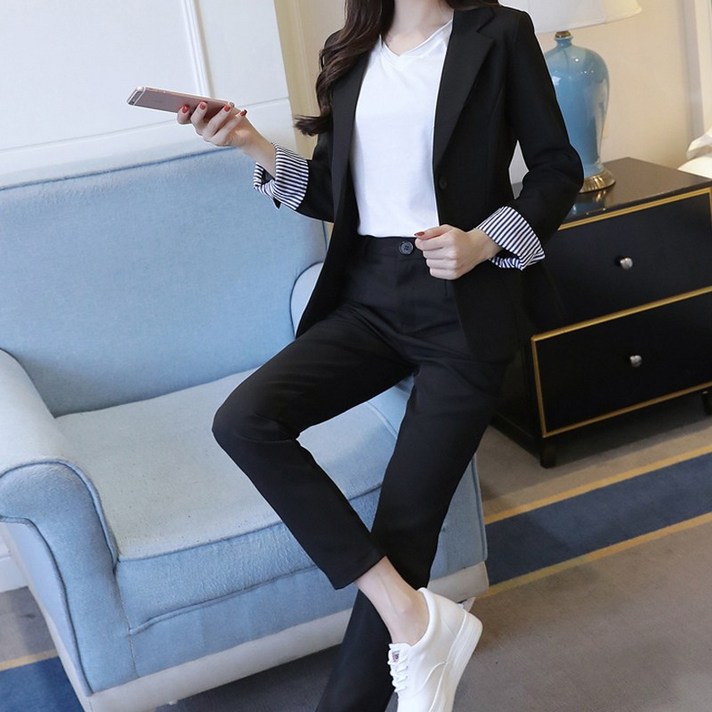 [마마루시아] 여성 정장 세트 투피스 자켓 바지 오피스룩 슈트mf07 576649761229