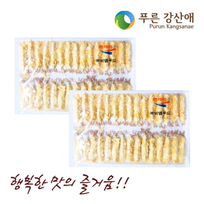 [푸른강산애] 맛의즐거움 토페도새우튀김(12g*30미) 360g_2팩기획, 1세트