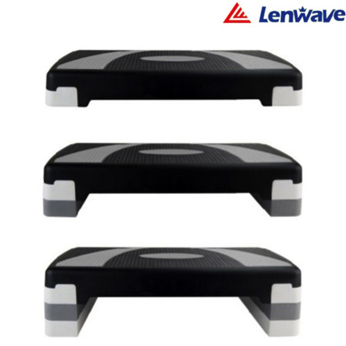 Lenwave 3단조절 스텝박스, 대형스텝박스_블랙그레이