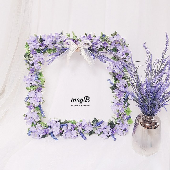 메이비플라워 라벤더수국 (26X26) 납골당리스 납골당꾸미기