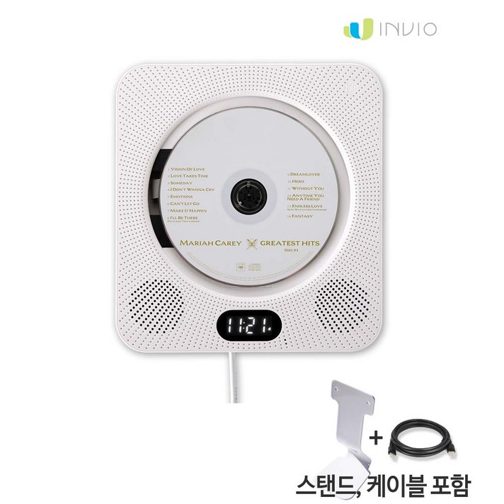 인비오 벽걸이용 WM-01BT DVD플레이어, 인비오WM-01BT+스탠드+MINI HDMI케이블