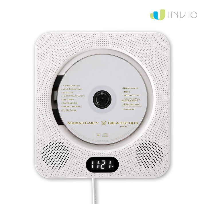 인비오 벽걸이 CD DVD플레이어[스탠드포함] WM-01BT 블루투스스피커