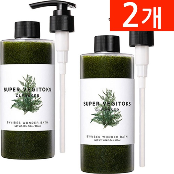 조성아 원더바스 슈퍼 베지톡스 클렌저 300ml 클렌징1+1 화장품, 2개