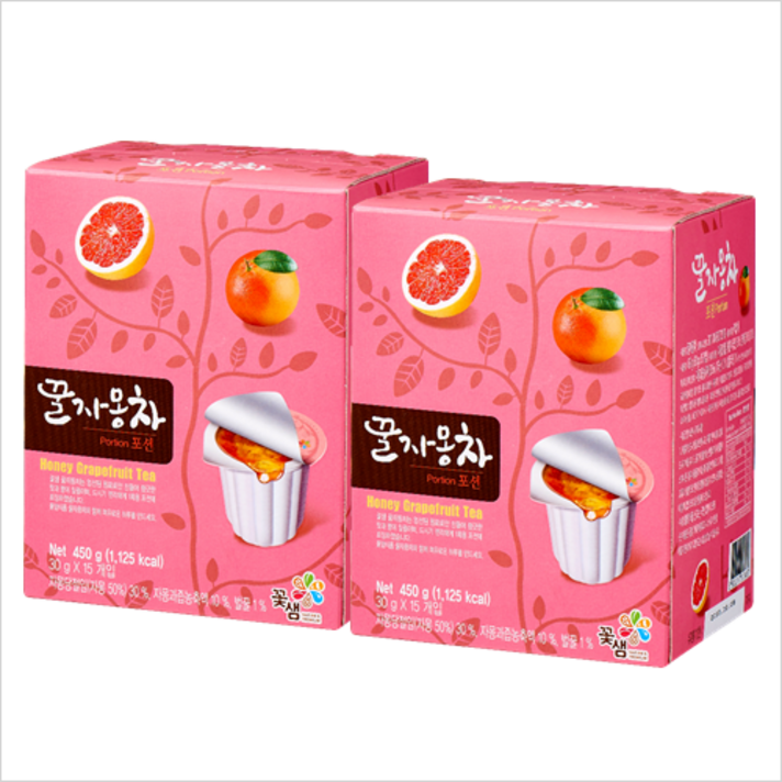 꽃샘 꿀자몽차포션15개입x2개, 1개