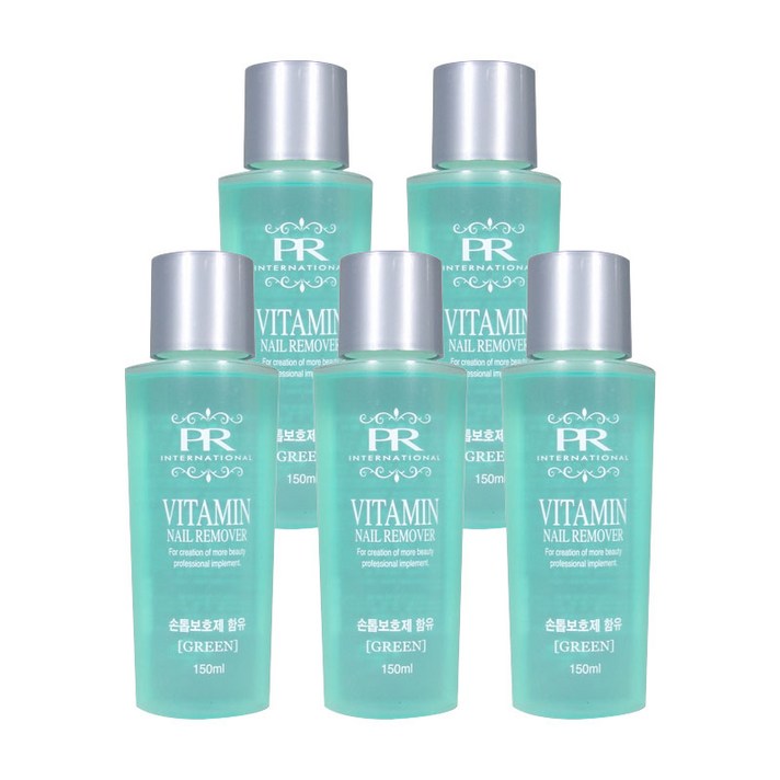 5개)프로랑스 비타민 네일리무버150ml 그린, 5개, 150ml