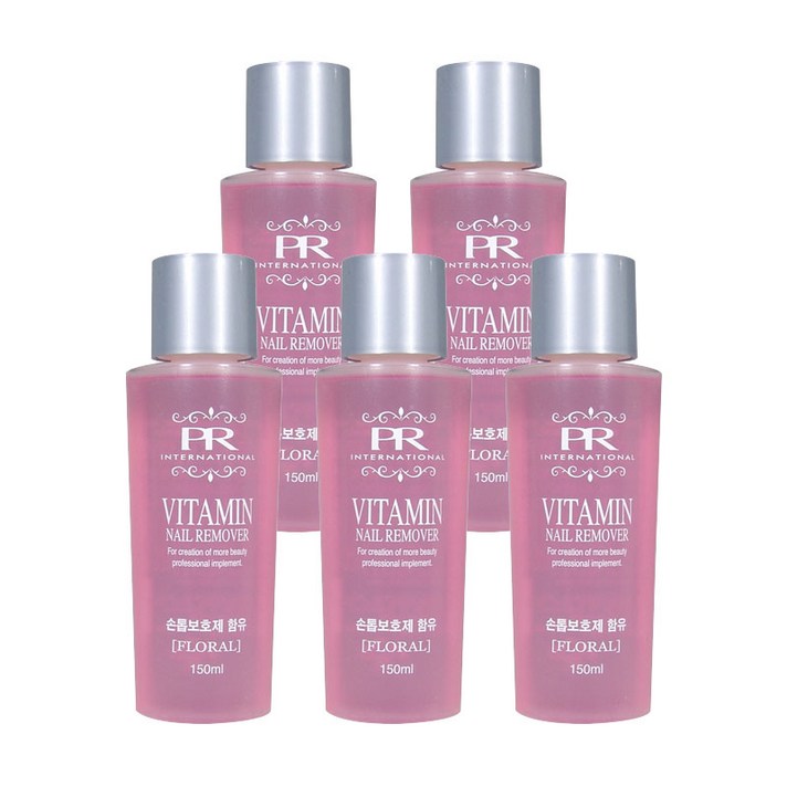 5개)프로랑스 비타민 네일리무버150ml 플로랄, 5개, 150ml
