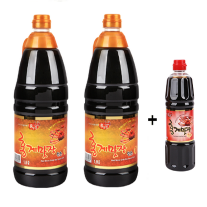 홍일식품 홍게맛장골드 1.8L 2개구입시 홍게맛장 500ml 증정, 2개