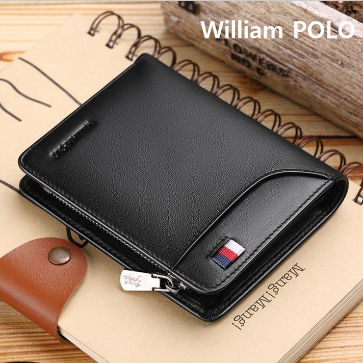 WilliamPOLO(윌리엄폴로) 293 명품소가죽 카드지갑 명함지갑 여성지갑 남성지갑 반지갑 가죽지갑[polo양말증정] 남녀공용카드/명함지갑