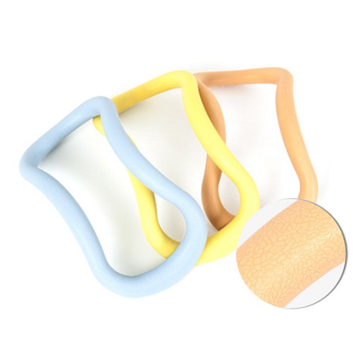 아이워너 탄성이 강한 소프트형 요가링 필라테스 젠링, 바나나크림