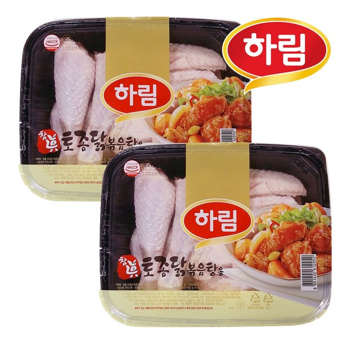 하림 냉장 참진 닭볶음탕용1kg 2봉, 냉장참진닭볶음용 1kg 2봉