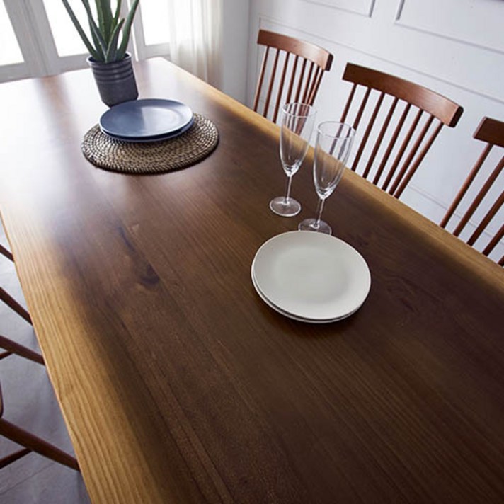 루온퍼니처 피노 우드슬랩 통원목 식탁 원목 테이블, 2000mm_네추럴투톤