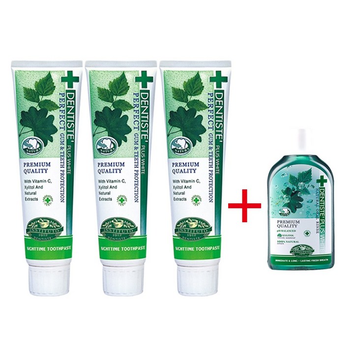 덴티스테 치약 160gx3개+오랄린스100ml 증정, 160g, 3개