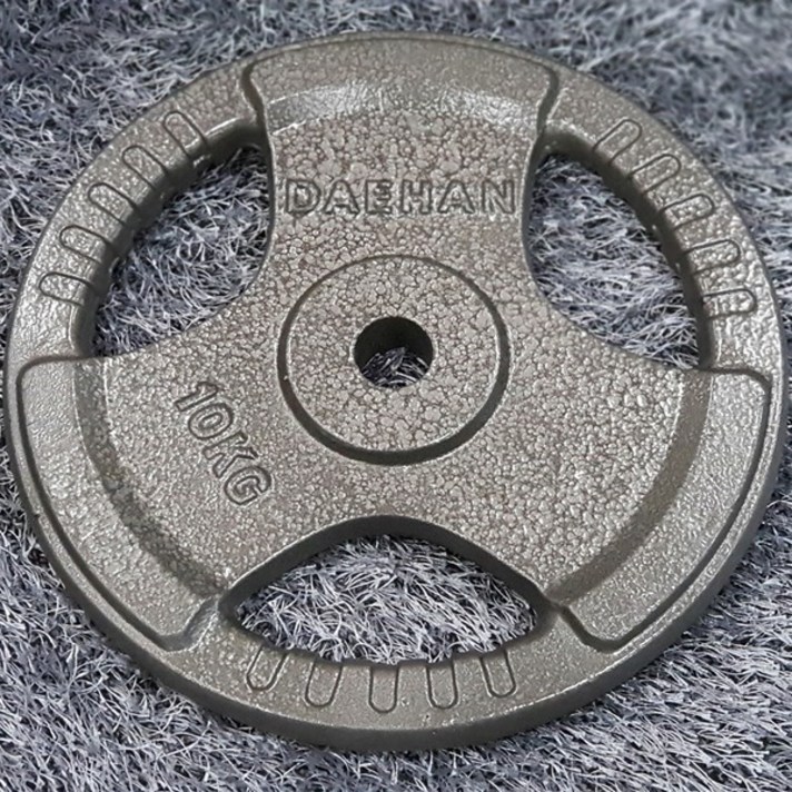 대한스포츠 분체 주물 바벨 원판 2.5kg~20kg, 15kg, 그레이
