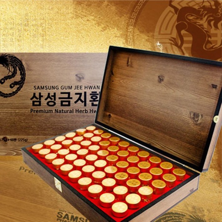 삼성제약헬스케어 삼성금지환 60환 침향 산수유 녹용 홍삼 벌꿀 50대 60대 설선물세트, 3.75g, 60개입