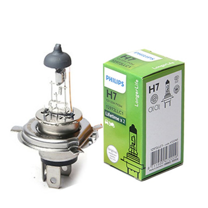 필립스 1+1 프리미엄비전 차량 전조등 자동차 헤드라이트, 05_필립스 프리미엄비전 롱라이프 H7, 2개