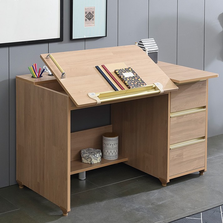 [고객감사 15조한정 추가할인쿠폰]에보니아 레이 각도조절 1인 책상, 애쉬