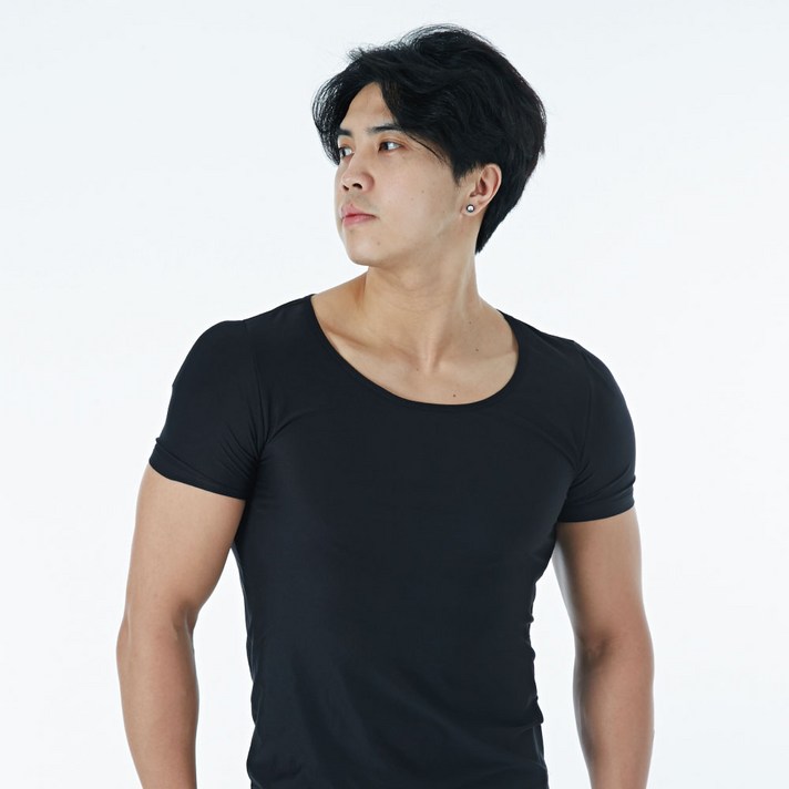 지앙카 티안나는 남자 어깨뽕 티셔츠 보정 패드