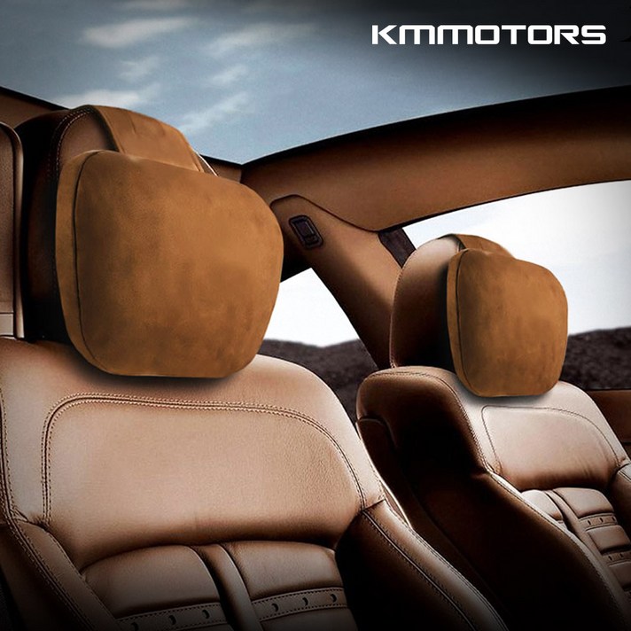 1+1 리얼빵빵 차량용 목쿠션/간편탈부착, 리얼빵빵 목쿠션/블랙(2P)