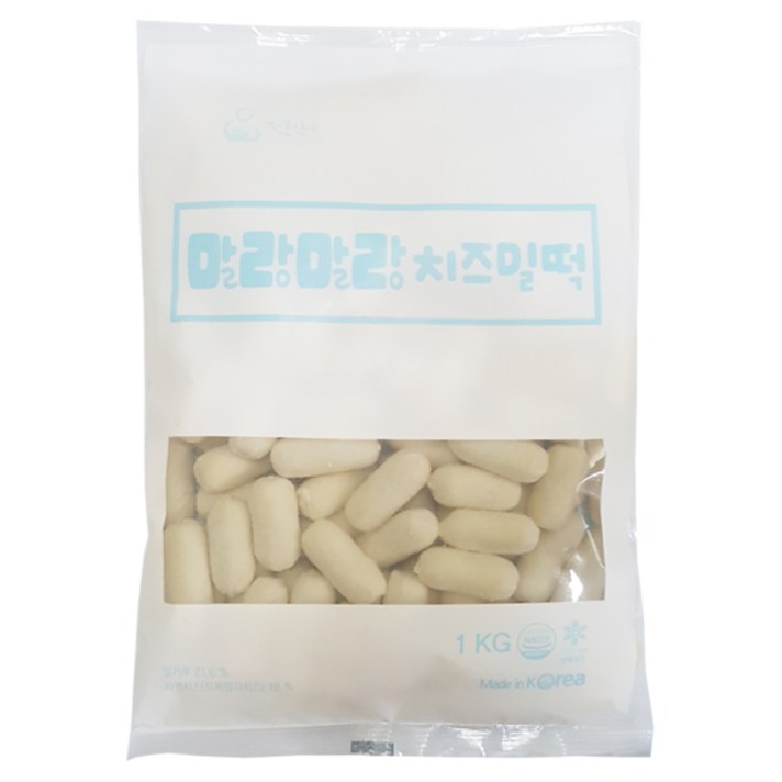 미쓰리 떡볶이용 모짜렐라 치즈밀떡, 1kg, 1개