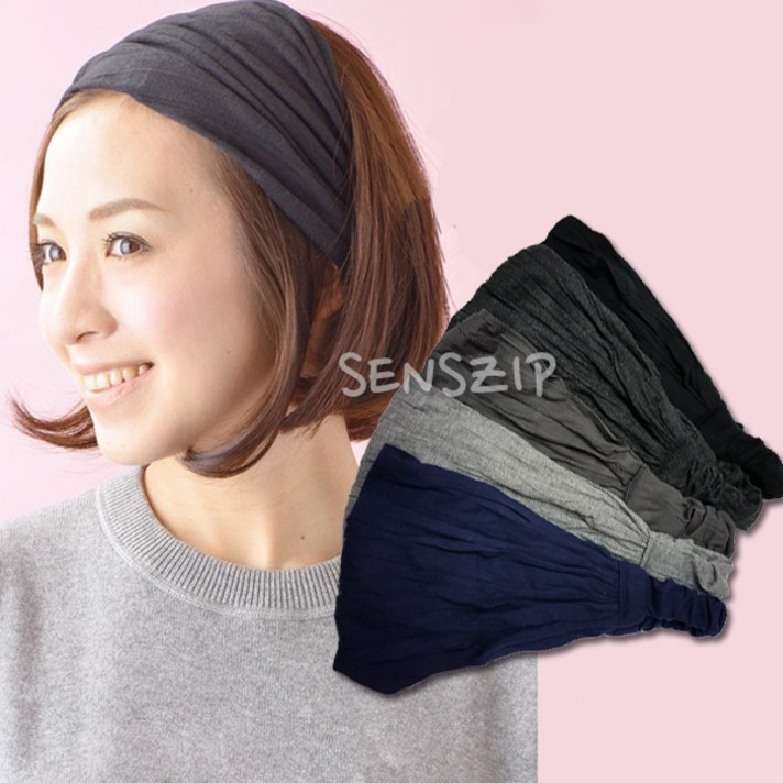 자체브랜드 네츄럴 주름 헤어밴드 헤어터번