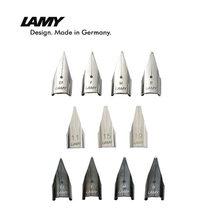 LAMY 만년필 펜촉 블랙스틸, B, 1개