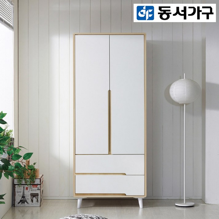 [동서가구/착불] 밀크 2서랍옷장 DF909049, 메이플화이트