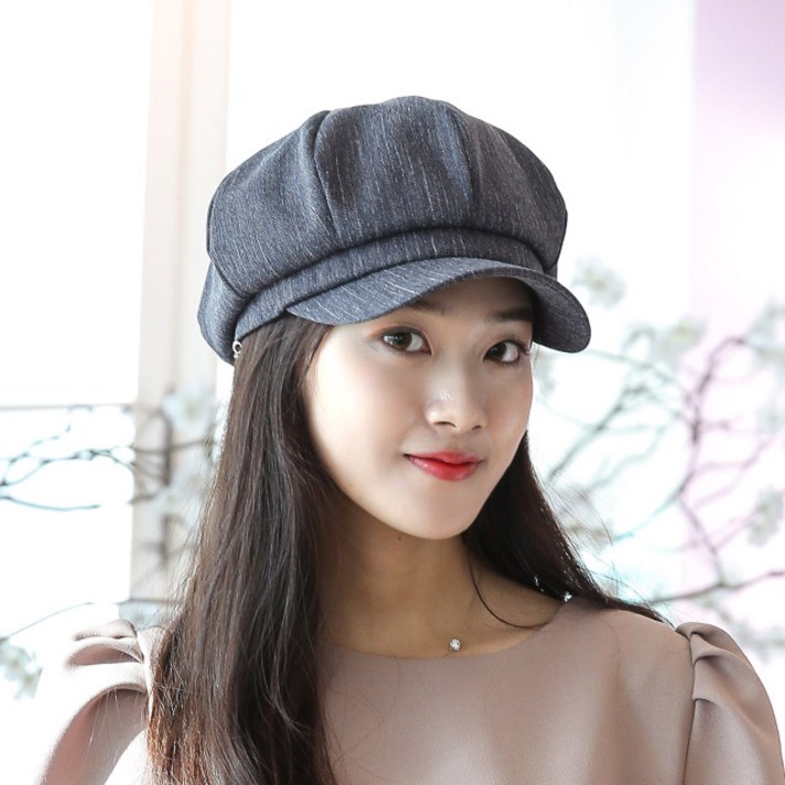 베리플로피 헌팅캡 봄 여름 여성모자 메쉬 안감 팔각모 테보리 (5컬러)