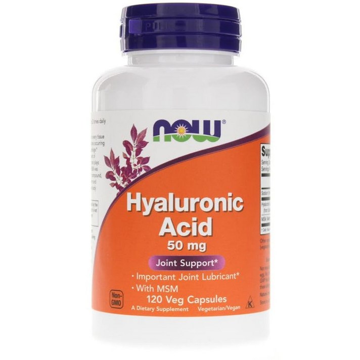 Now foods 히알루론산 50mg 베지 캡슐, 120개입, 1개