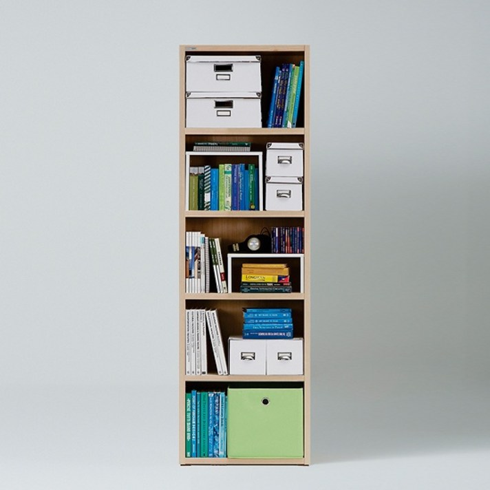 한샘 샘 책장 5단 65cm 시공, 색상:크림화이트(A)