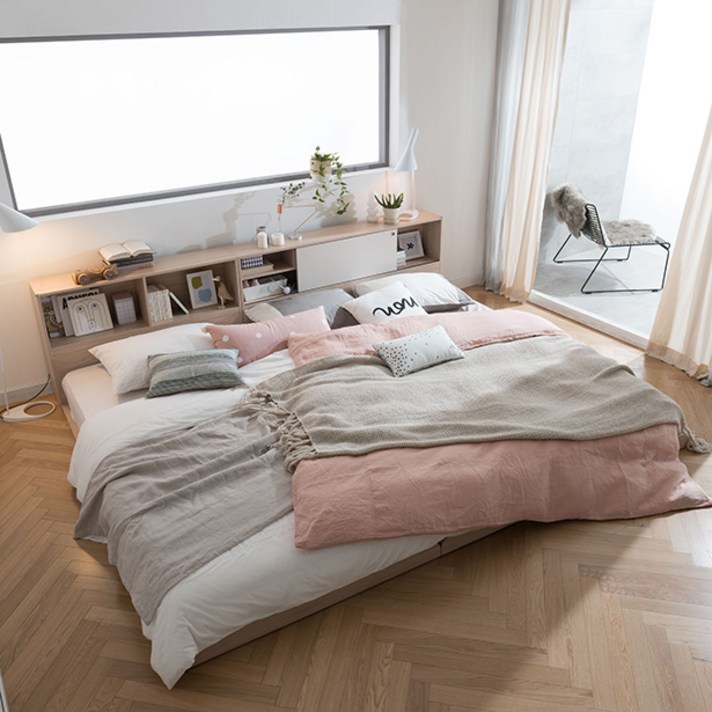 리바트온라인 뉴트 저상형 패밀리 침대 수납 도어 헤드형(엔슬립 E1 Q+SS)