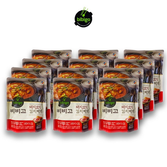 비비고 돼지고기김치찌개, 460g, 12개