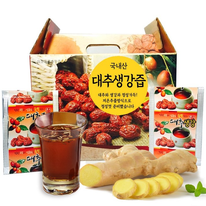대원건강푸드 저온진공추출법 대추생강즙 기타건강즙, 100ml, 50포