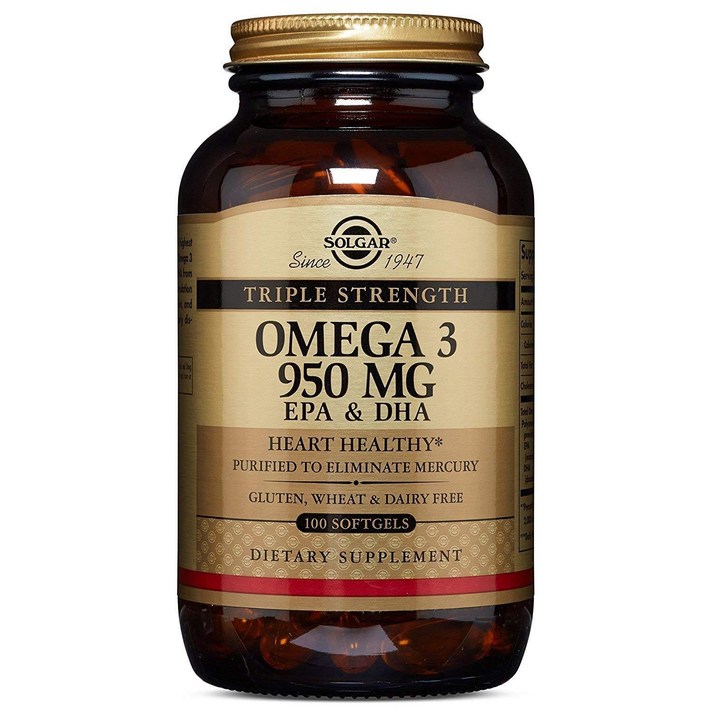 솔가 트리플 스트렝스 오메가 3 950mg 소프트젤, 1통, 100개입
