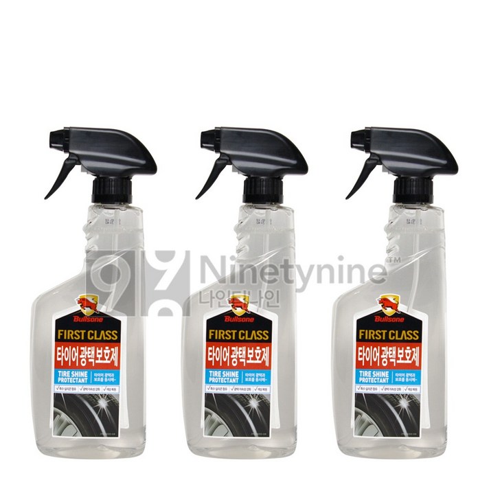 불스원 타이어 광택보호제-550ml 3개 타이어 광택제 광택보호제 코팅제 세정제 보호제 크리너 클리너, 550ml